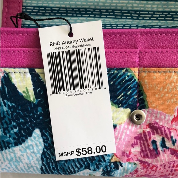 Vera Bradley RFID Audrey Phone Wallet, Superbloom - Picture 5 of 5